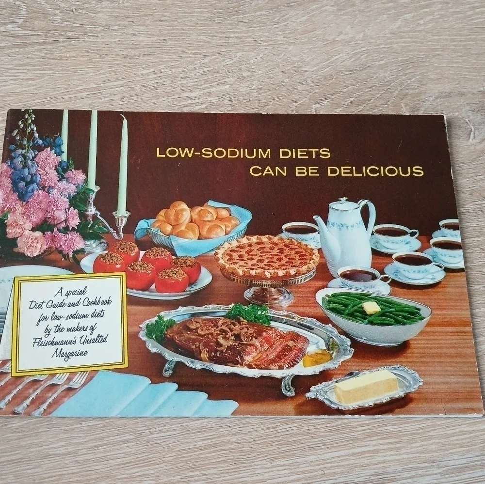 Vintage Pamphlet 1962 Booklet Fleischmann's Low-Sodium Diet Rare Item